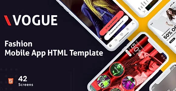 Royal | Fashion Mobile App HTML Template