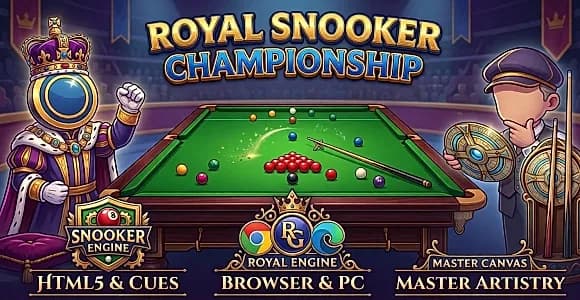 Royal Snooker Championship | HTML5 Game with AI and PvP