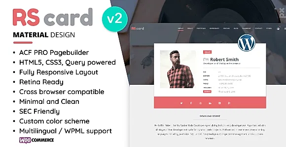 Rs Card WordPress Theme