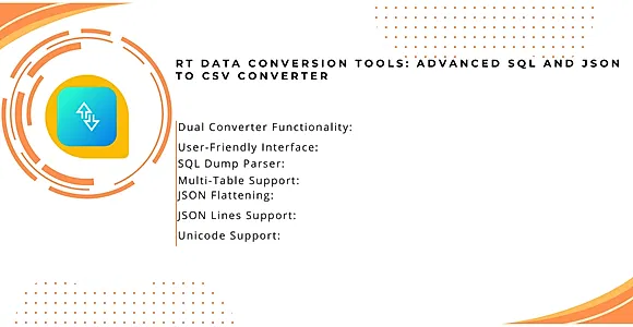 RT Data Conversion Tools: Advanced SQL and JSON to CSV Converter