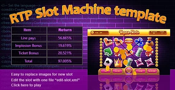 RTP Slot Machine Template