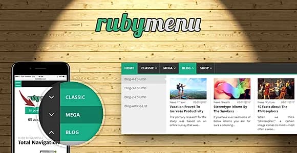 Ruby Mega Menu
