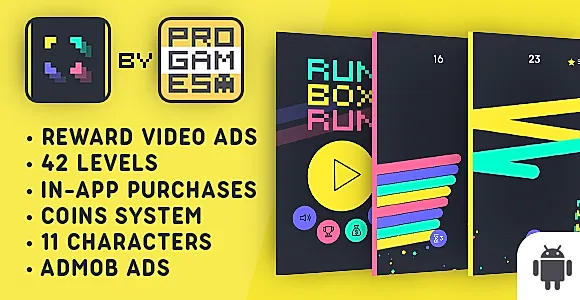 Run Box Run - Android game - Reward Video Ads
