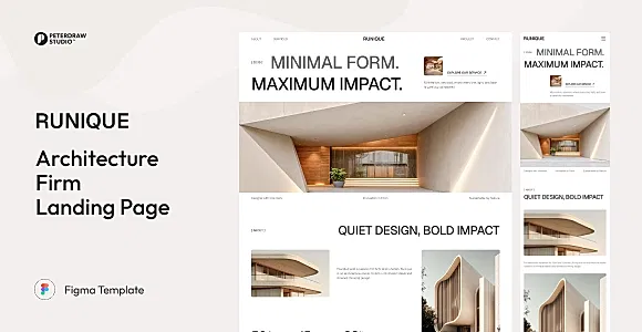 Runique – Architecture Firm Website UI Figma Template