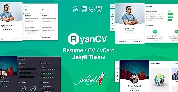 RyanCV - Personal Portfolio Resume Jekyll Theme