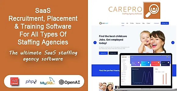 SaaS Staffing Agency Software - CarePro
