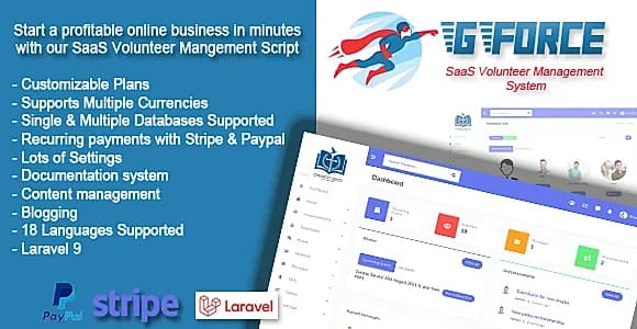 SaaS Volunter Management System - GForce
