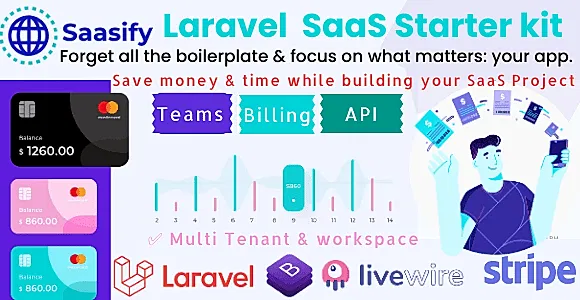 Saasify, advance Laravel SaaS Starter kit