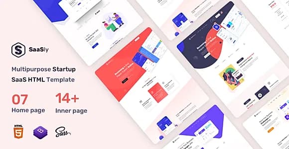 SaaSly - Startup and SaaS Landing HTML Template