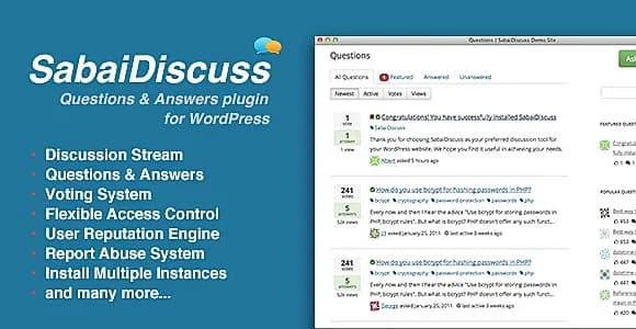 Sabai Discuss -  Q&A forum plugin for WordPress
