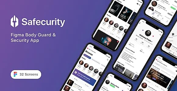 Safecurity - Figma Body Guard & Security App
