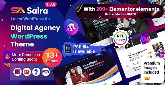 Saira WordPress Theme
