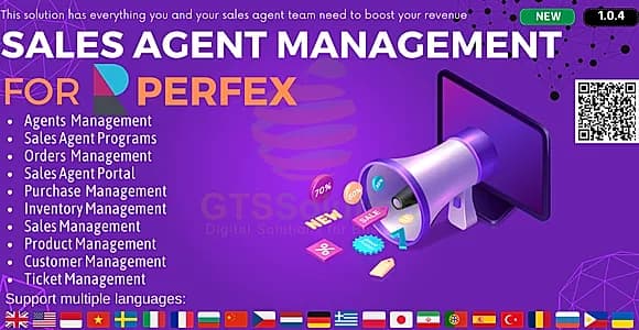 Sales Agent Management module for Perfex CRM