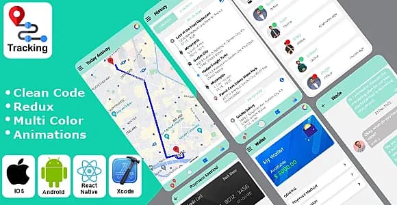 Sales & Marketing Team Tracking React Native iOS/Android App Template
