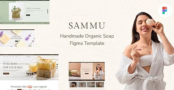 Sammu - Handmade Soap, Organic Store Figma UI Template