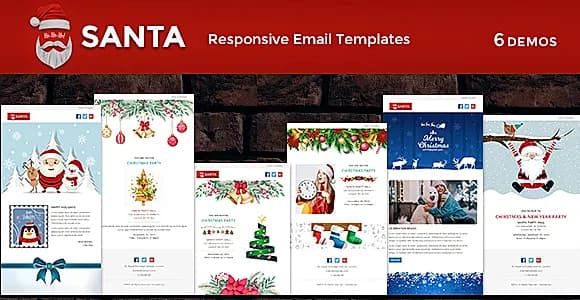 SANTA - Responsive Christmas Notification Templates
