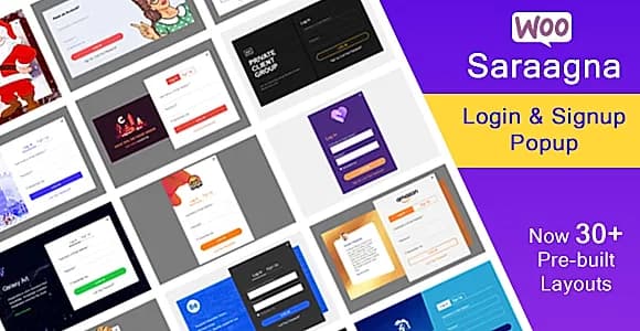 Saragna | WooCommerce Login - Registration Popup Plugin WordPress Plugin
