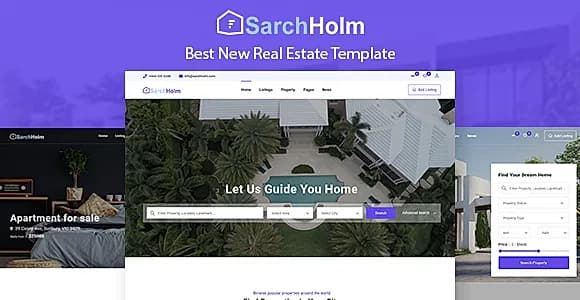 SarchHolm - Real Estate HTML Template