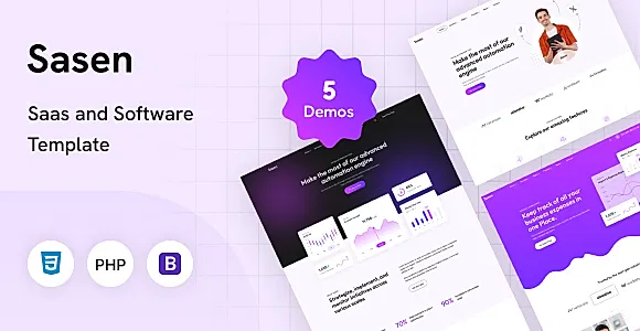 Sasen - Saas and Software PHP Template