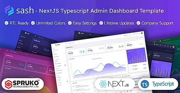 Sash - Nextjs Typescript Admin Portal Template