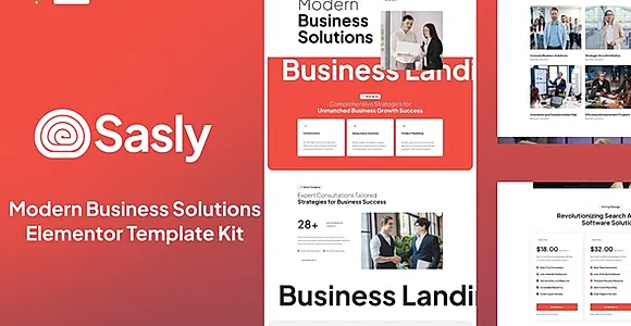 Sasly - Modern Business Solutions Elementor Template Kit