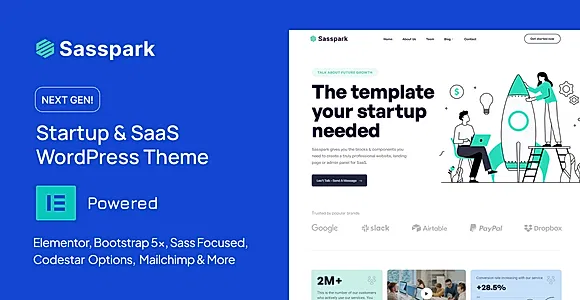 Sasspark WordPress Theme
