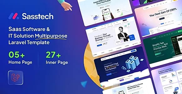 SassTech - Laravel - SaaS Software & IT Solution Multipurpose Template