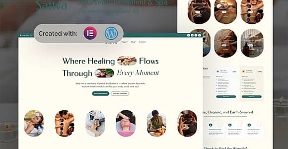 Sattva - Ayurveda Treatment & Spa Elementor Template Kit