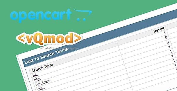 Save Search Items In Opencart