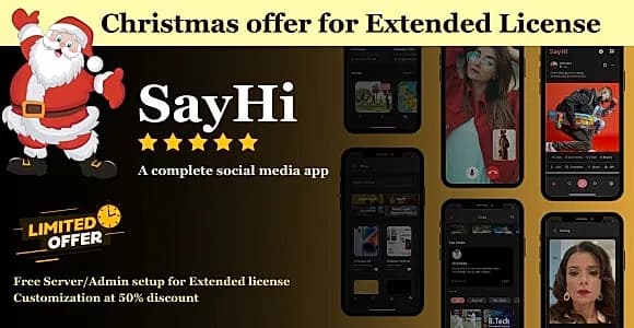 SayHi Social- (Timeline, chat, Live,Instagram,Reels,Facebook,Twitter,Threads, TikTok),