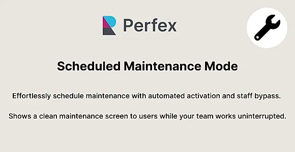 Scheduled Maintenance Mode for Perfex CRM