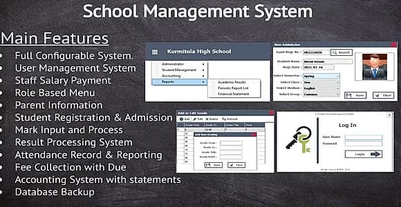 School Management System - Complete project with accounting