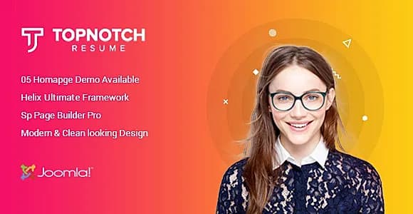 Sciome - Creative Resume & Portfolio Joomla Template 6 with Page Builder