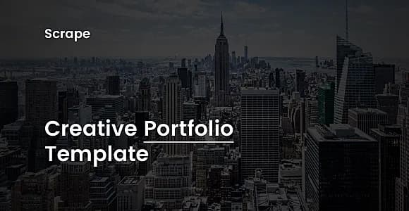 Scrape - Creative Portfolio Template