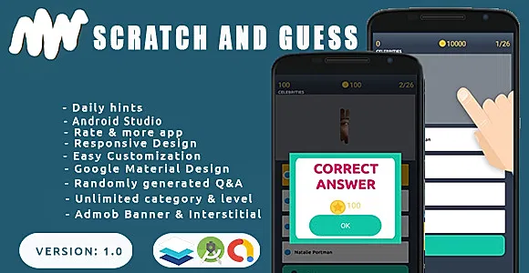 Scratch and Guess - Quiz App for Android