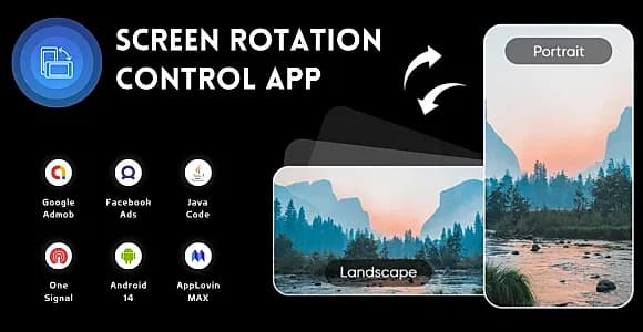 Screen Rotation Control App with AdMob Ads Android