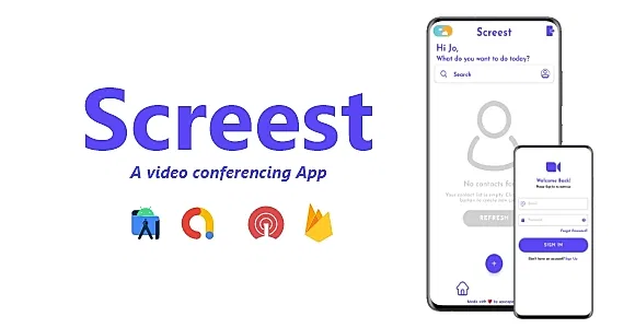 Screest - Video Meeting & Conference App | ADMOB, FIREBASE, ONESIGNAL