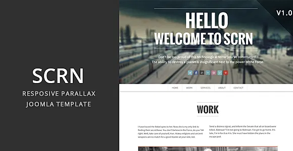 SCRN - Responsive Parallax Joomla Template