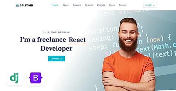 Selfown - Django Personal Portfolio Template