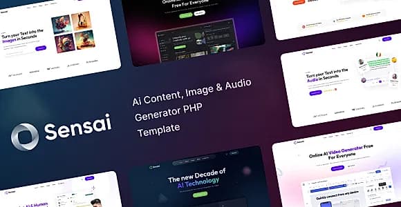 Sensai - AI Generator PHP Template