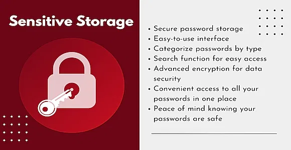Sensitive Storage App