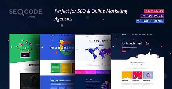SeoCode - The Ultimate SEO & Online Marketing PSD Template Design
