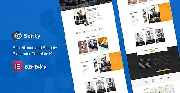 Serity - CCTV & Security Cameras Elementor Template Kit