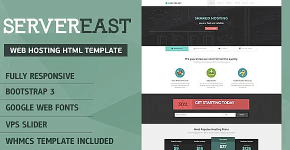 ServerEast - Web Hosting HTML Template