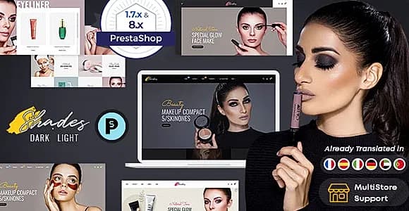 Shades - PrestaShop Theme For Bridal Studio Beauty Spa, Skin Care