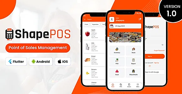 ShapePos - Flutter Based Point of Sales Management App