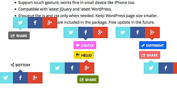 Share Button WordPress Plugin