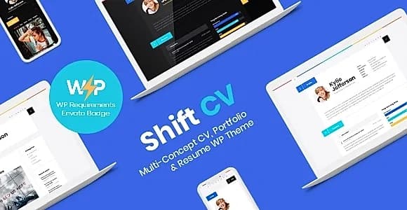 Shift CV WordPress Theme