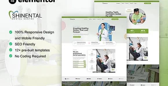 Shinental - Dentist & Medical Clinic Elementor Template Kit