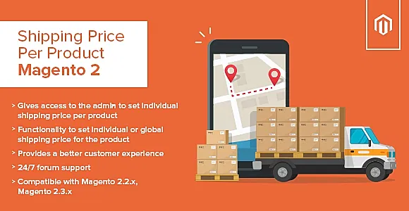 Shipping Price Per Product Magento 2 Extension